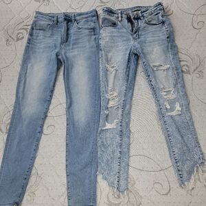 2 AE Jeans for $13.00. Light Blue Women's Jeans